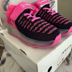 Kids Shoes - Black and Pink